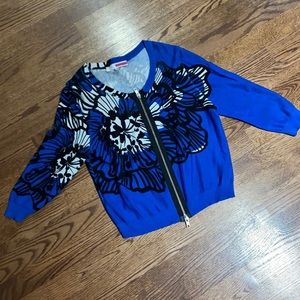 Tracy Reese floral cardigan